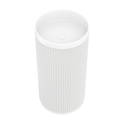 Minka Solid Surface Freestanding Basin Matte White