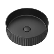 Minka Round Solid Surface Above Counter Basin Matte Black