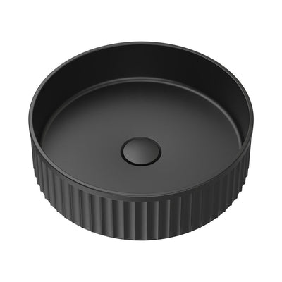 Minka Round Solid Surface Above Counter Basin Matte Black