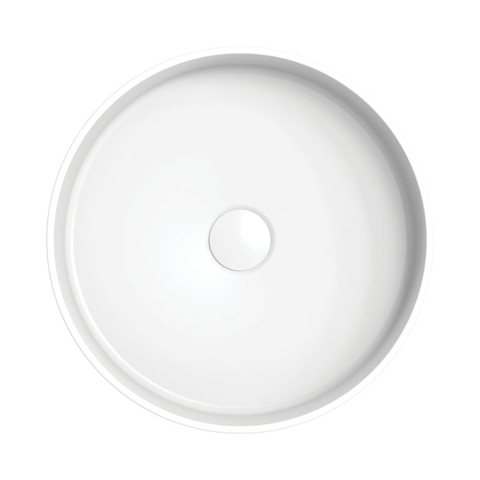 Minka Round Solid Surface Above Counter Basin Matte White