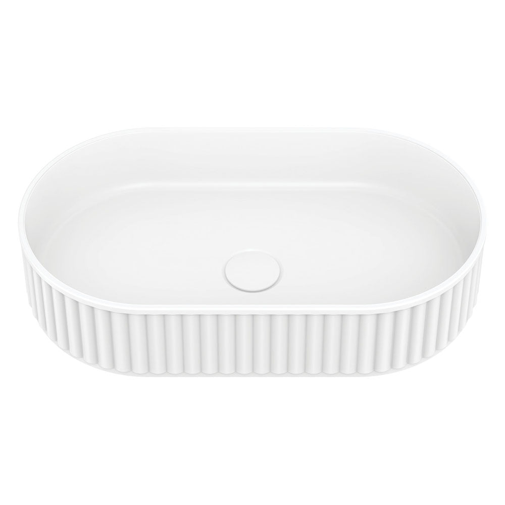 Minka Pill Solid Surface Above Counter Basin Matte White
