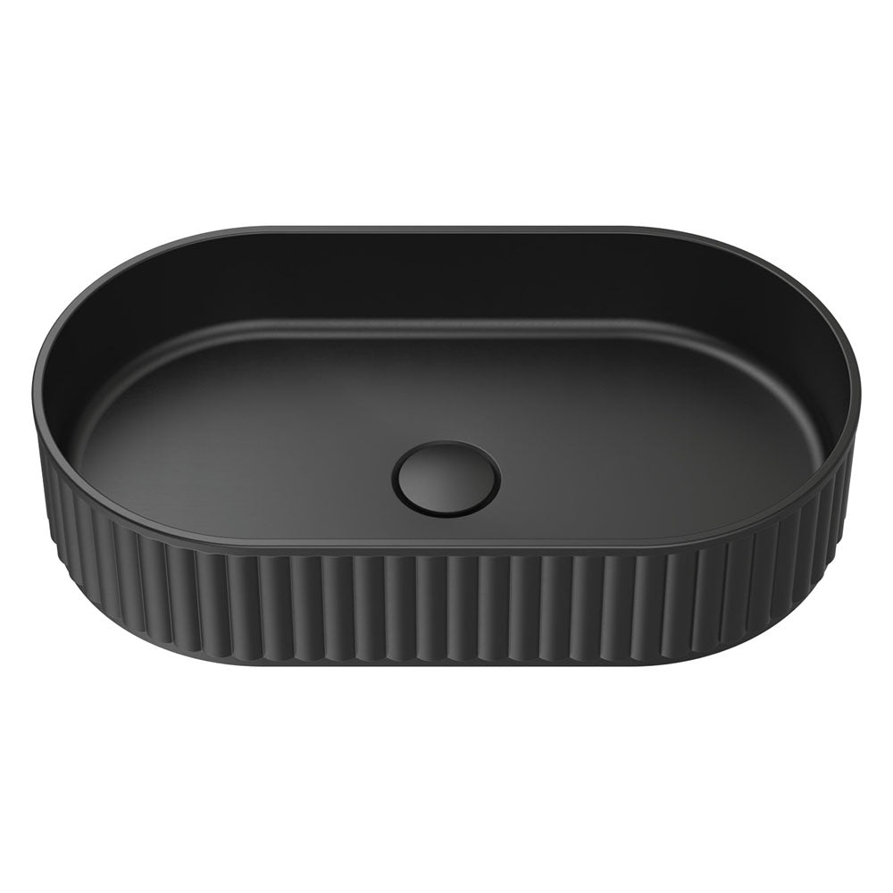 Minka Pill Solid Surface Above Counter Basin Matte Black