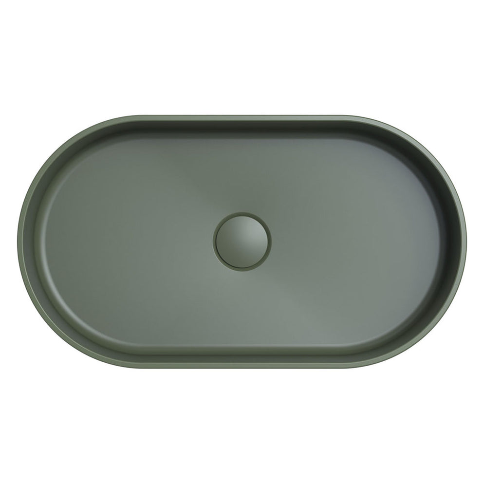 Minka Pill Solid Surface Above Counter Basin Forest — Designer Bathware