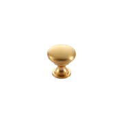 Momo Florencia Plain Knob 29mm in Brushed Matt Brass