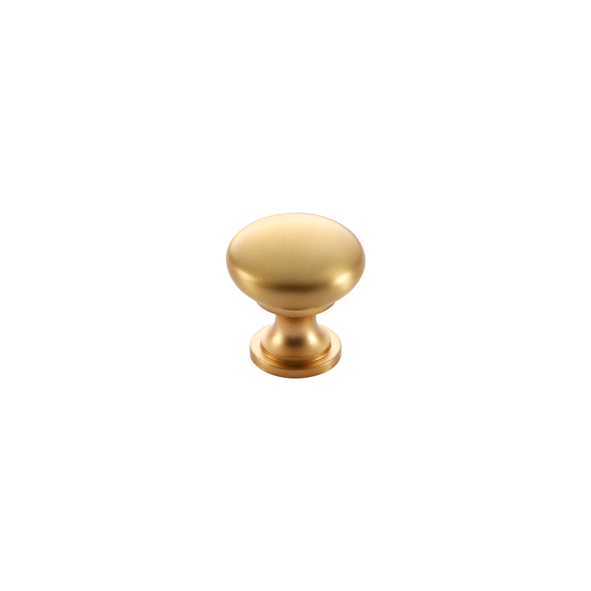 Momo Florencia Plain Knob 29mm in Brushed Matt Brass