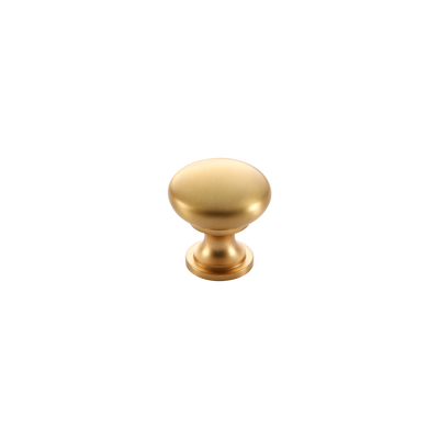 Momo Florencia Plain Knob 29mm in Brushed Matt Brass
