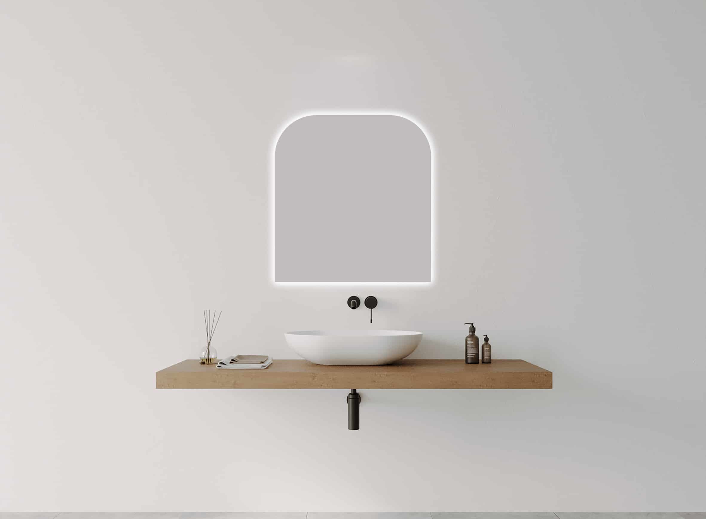 Remer Cove Soft Arch LED Mirror 750mm
