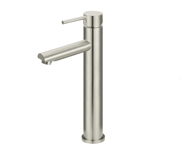 Meir Round Tall Basin Mixer Brushed Nickel