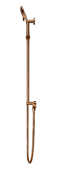 Meir Round Three Function Hand Shower on Rail Column Lustre Bronze