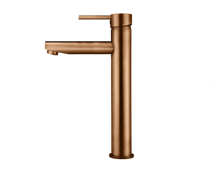 Meir Round Tall Basin Mixer Lustre Bronze