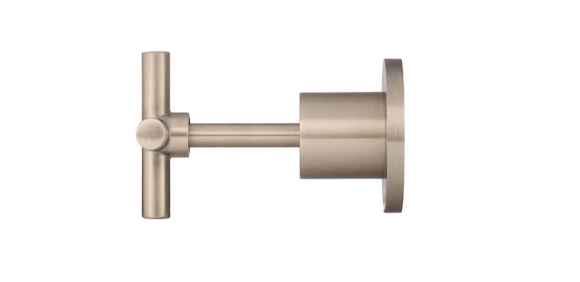 Meir Round Cross Handle Jumper Valve Wall Top Assemblies - Champagne