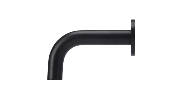 Meir Round Curved Spout 130mm - Matte Black