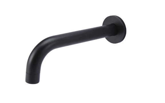Meir Universal Round Curved Spout Matte Black