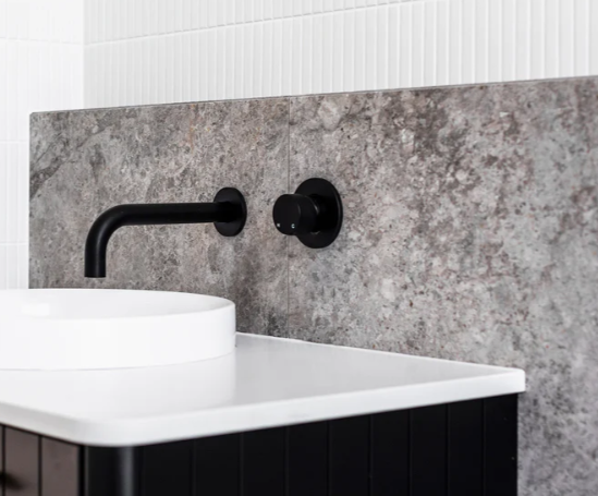 Meir Round Wall Mixer Pinless Handle Trim Kit Only - Matte Black