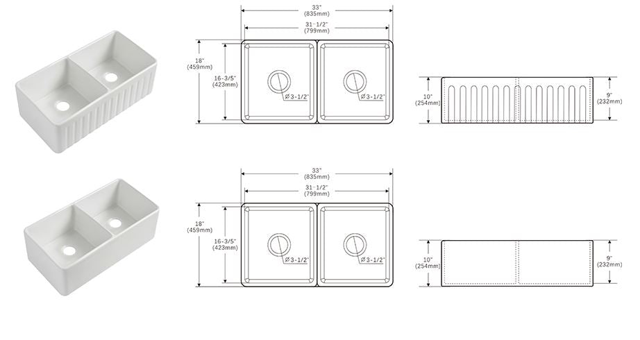 Malibu Fine Fireclay Sink