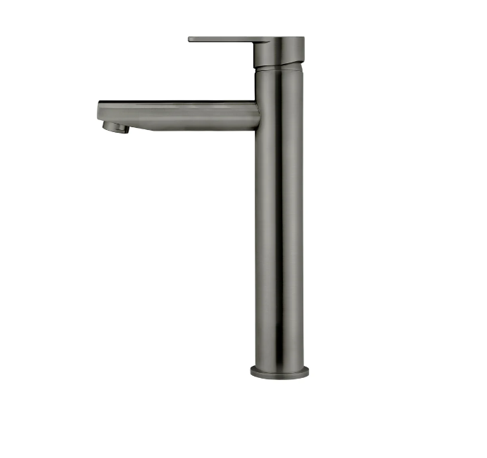 Meir Round Paddle Tall Basin Mixer Gunmetal