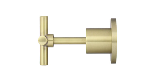 Meir Round Cross Handle Jumper Valve Wall Top Assemblies - Tiger Bronze