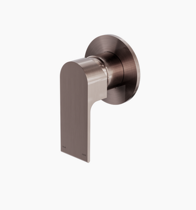 Nero Bianca Shower Mixer 80mm Plate - Brushed Bronze