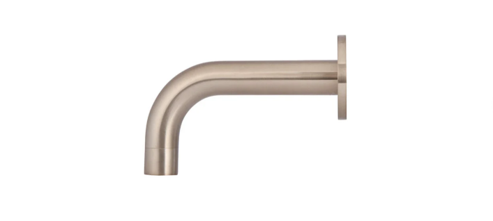 Meir Round Curved Spout 130mm - Champagne