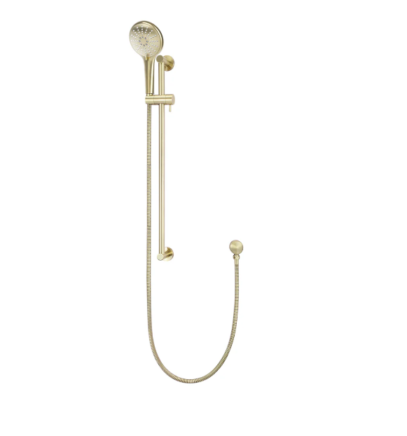 Meir Round Three Function Hand Shower on Rail Column Tiger Bronze