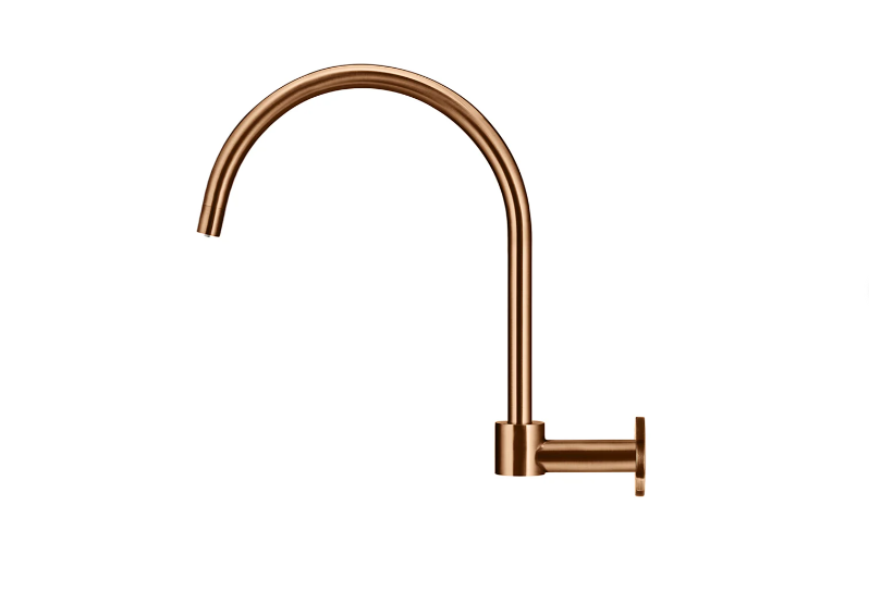 Meir Round High-Rise Swivel Wall Spout Lustre Bronze
