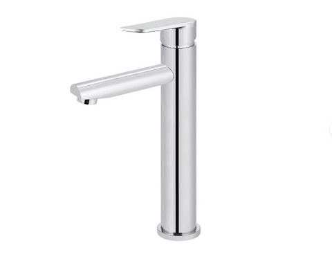 Meir Round Paddle Tall Basin Mixer Chrome