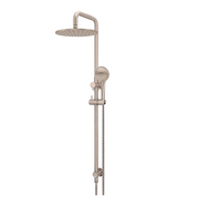 Meir Round Combination Shower Rail, 300mm Rose, Single Function Hand Shower - Champagne