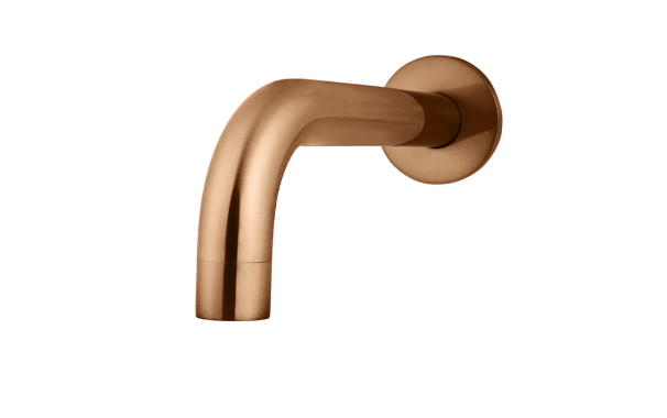 Meir Universal Round Curved Spout Lustre Bronze