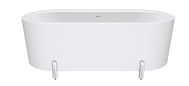 Aluca Freestanding with Legs, 1700mm Matte White