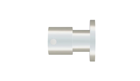 Meir Round Quarter Turn Wall Top Assemblies - Brushed Nickel