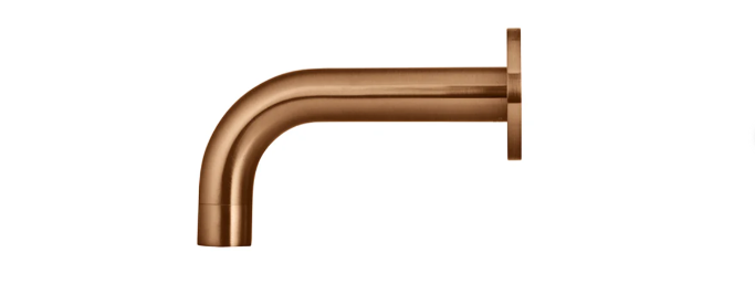 Meir Round Curved Spout 130mm Lustre Bronze
