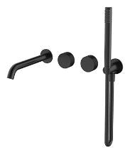 Vierra Twin mixer with handshower and 220mm spout