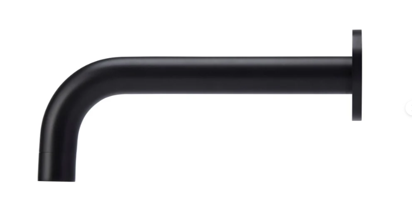 Meir Universal Round Curved Spout Matte Black
