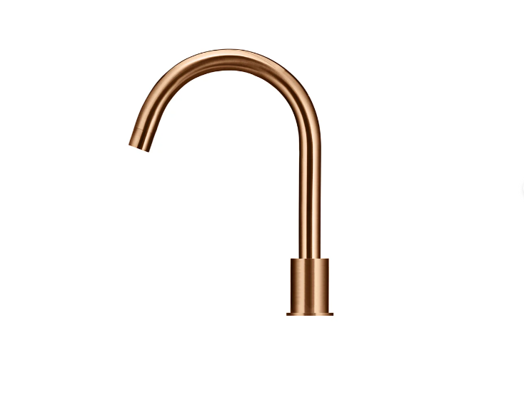 Meir Round Hob Mounted Swivel Spout Lustre Bronze