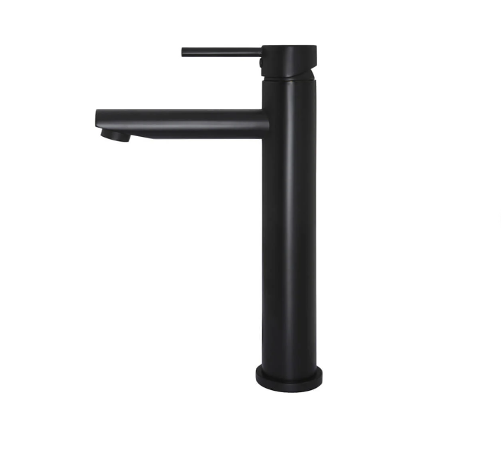 Meir Round Tall Basin Mixer Matte Black