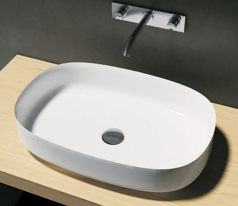 Pietra Bianca Bianca Above Counter Stone Basin