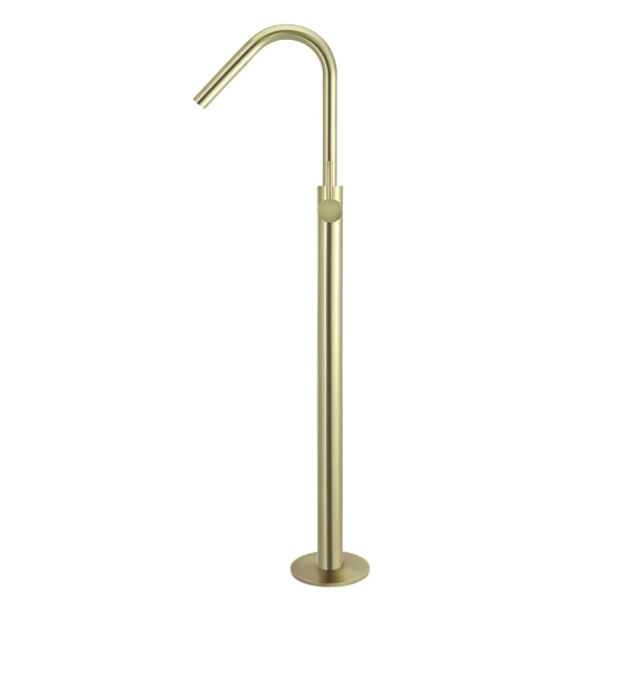 Meir Round Freestanding Bath Spout and Hand Shower - Tiger Bronze