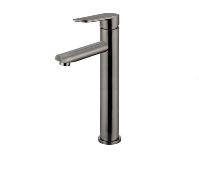 Meir Round Paddle Tall Basin Mixer Gunmetal