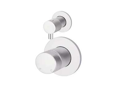 Meir Round Diverter Mixer Pinless Handle Trim Kit (In-wall Body Not Included) Chrome