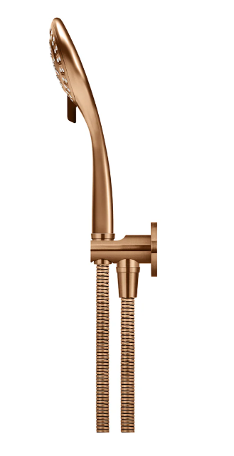 Meir Round Three Function Hand Shower On Fixed Bracket Lustre Bronze