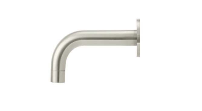 Meir Round Curved Spout 130mm - Brushed Nickel