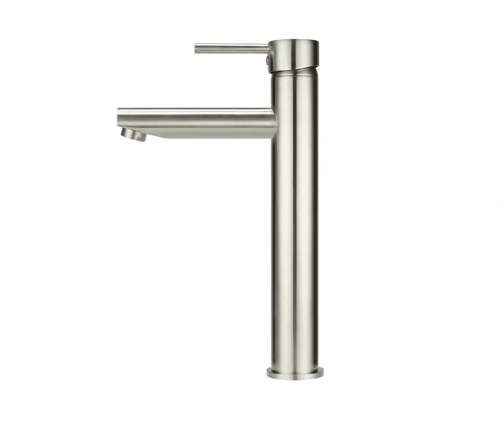 Meir Round Tall Basin Mixer Brushed Nickel
