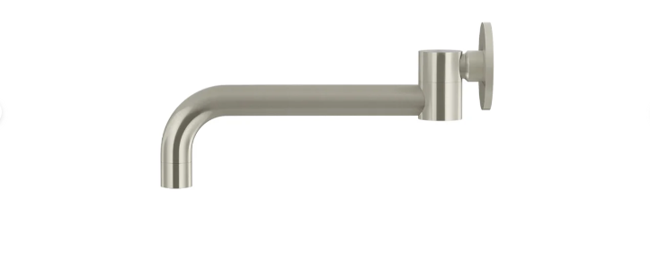 Round Swivel Wall Spout Brushed Nickel