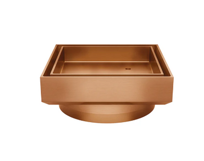 Meir Shower Waste with Tile Insert - Lustre Bronze