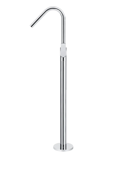 Meir Round Paddle Freestanding Bath Spout and Hand Shower Chrome