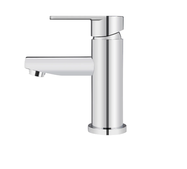 Round Paddle Basin Mixer Chrome