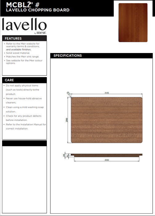 Meir Lavello Chopping Board