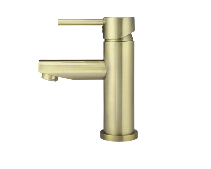 Meir Round Basin Mixer - Tiger Bronze