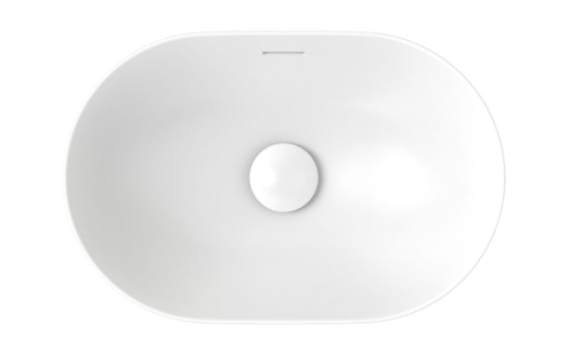 Aluca Pill Semi-Inset Basin, Matte White