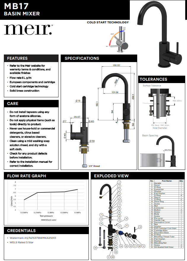 Meir Round Basin Mixer - Shadow